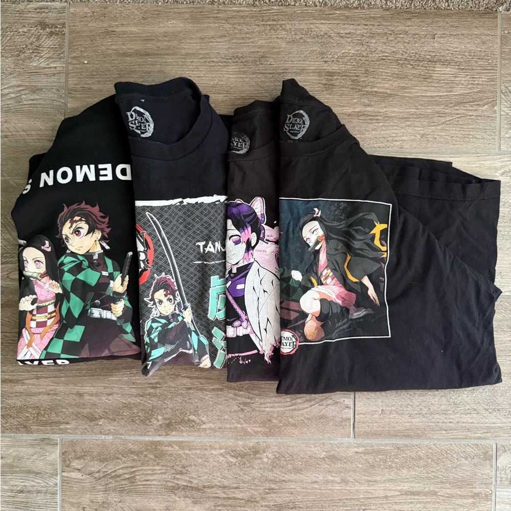 Demon Slayer T-Shirts; Lot of 4 XL